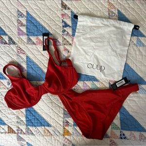 Cuup Swim Set - The Scoop & The Bikini in Lava